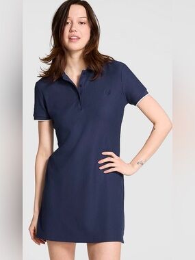 Victoria’s Secret PINK Polo Dress XS Navy Blue Collared Dress